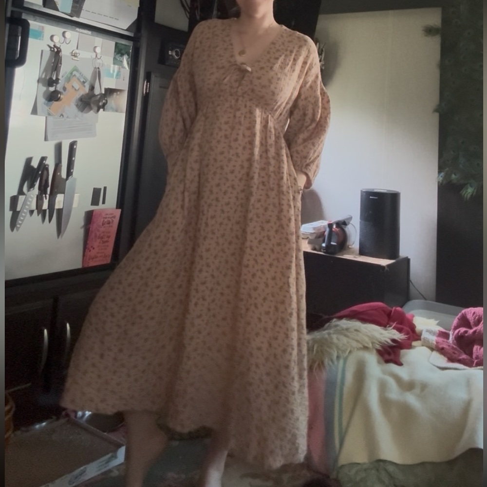 🌸 Neuflora “Port Augusta” Dress – Dusty Rose Floral - Size Small - Picture 11 of 11